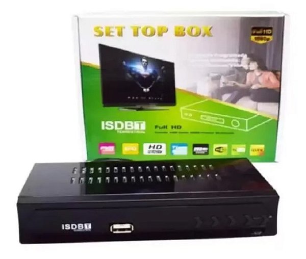 Conversor digital TV sinal digital isdb-t set top box full HD hdmi