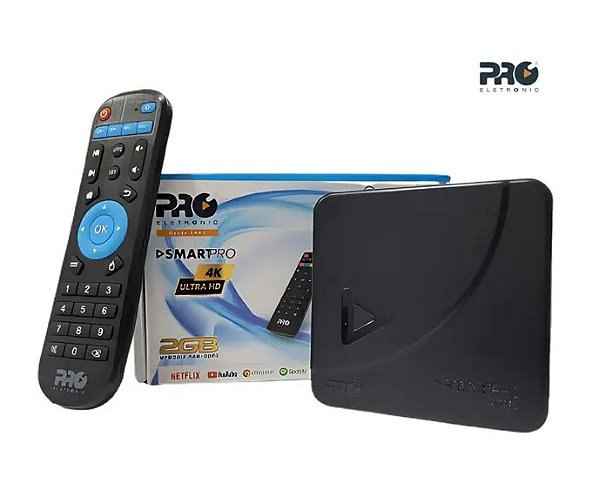 Smart TV Box 4K Ultra HD Original Android 10.0 16GB - Pro Eletronic