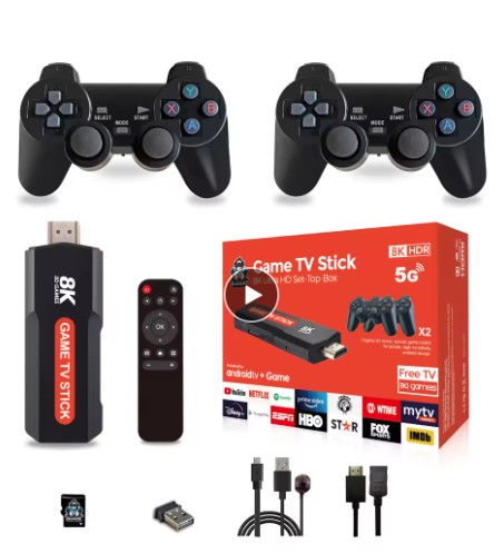 Console de videogame retro com controlador sem fio, Q9, USB 2.0, sistema duplo, 8K, 64G, TV Varas, 10000 + Jogos, PSP Presente