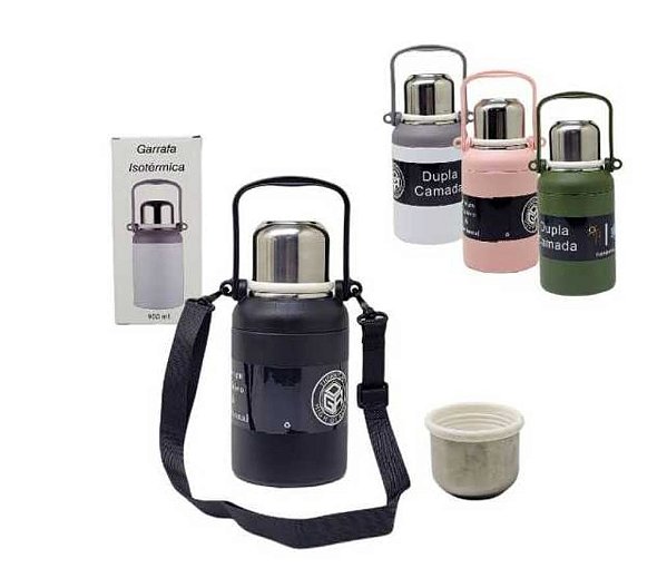 Garrafa Infantil Bebe com Tampa e Canudo