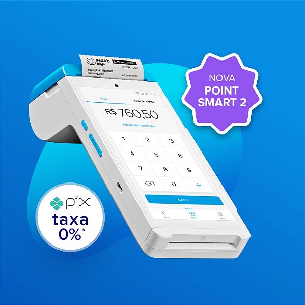 Mercado Pago: Máquina De Cartão Point Smart 2 4g Wifi