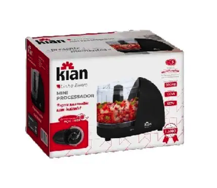 Processador Elétrico Kian Mini 120w Alho Cebola Amendoim