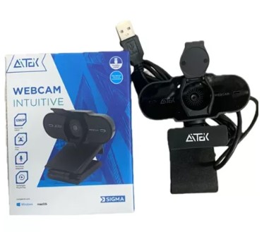 Webcams intuitivas resolução 1080 e 2K Foco automático plug-and-play Microfone integrado