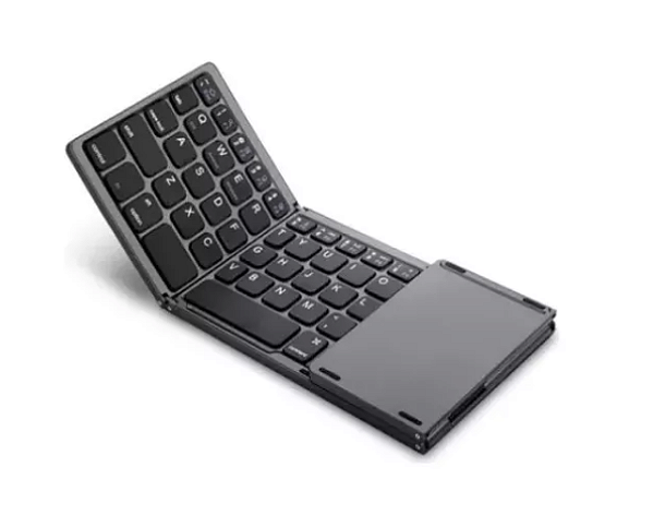Mini Teclado Portátil Dobrável Sem Fio Bluetooth Touchpad