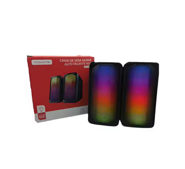 Caixa de Som Gamer Rgb Mts-3001 - Tomate
