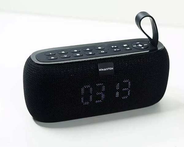 Caixa De Som H maston Bluetooth Fm Relógio Digital YX-177