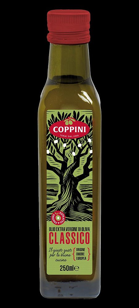 AZEITE DE OLIVIA EXTRA VIRGEM  COPPINI EMBALAGEM GARRAFA VIDRO 500 ML