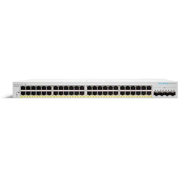 Switch 48 Portas Gerenciável - 10/100/1000 4-SFP + 2-Gigabit CISCO - CBS220-48T-4G-NA