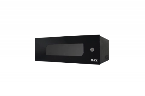 Mini Rack Economic Porta c/ Visor Acrílico Max Eletron 3u x 350mm