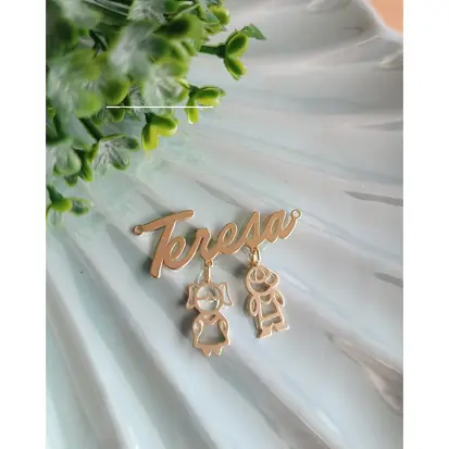 Gargantilha Nome Canga Personalizada com Pingente Crianças