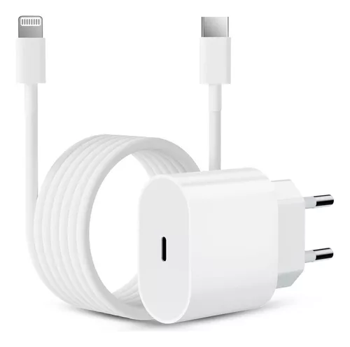 Kit Carregador USB-C 20W Premium + Cabo USB-C Lightning (1m) Premium