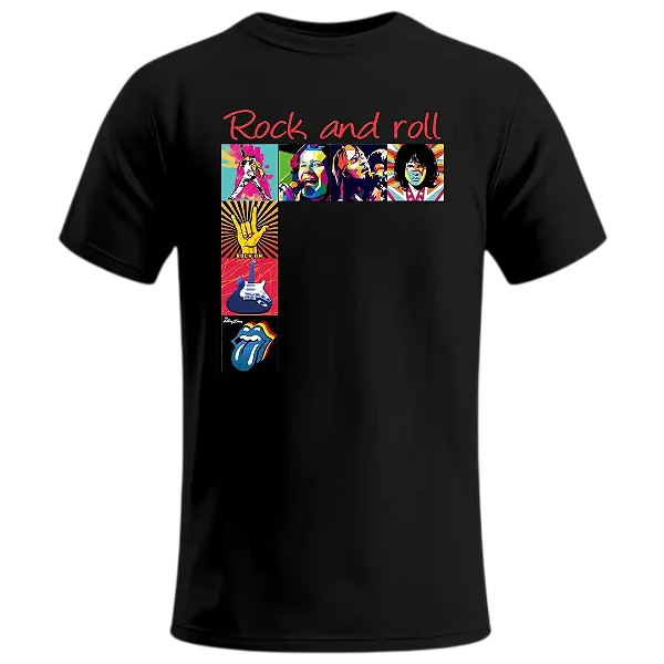 Camiseta Rock And Roll