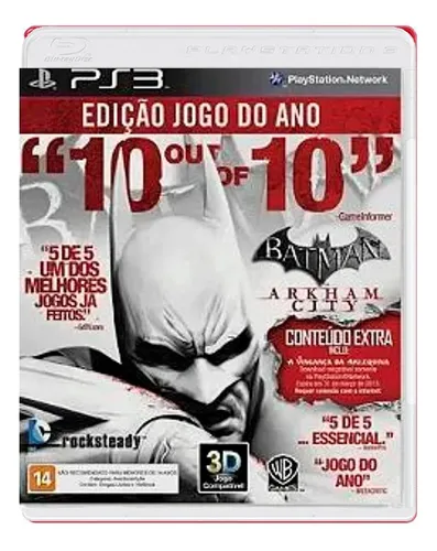 Batman Arkham City Edição Jogo Do Ano Ps3