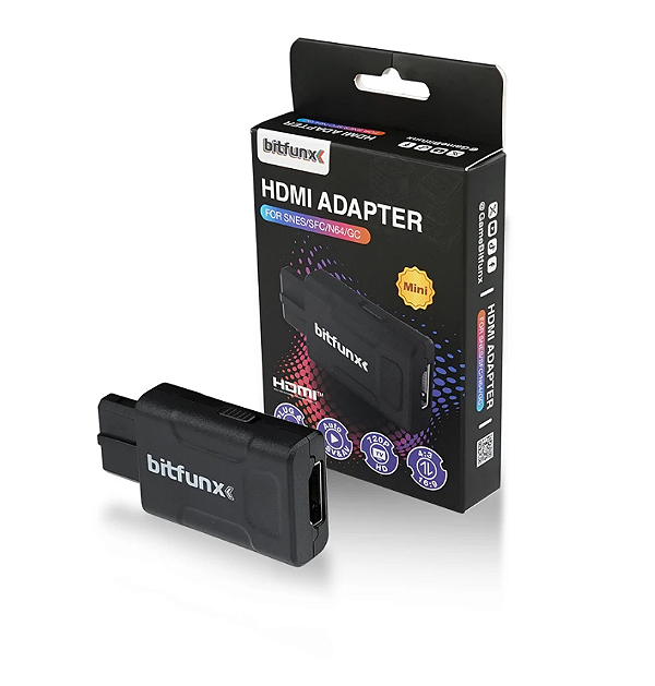 Adaptador Conversor HDMI Bitfunx - SNES/ N64/ Game Cube