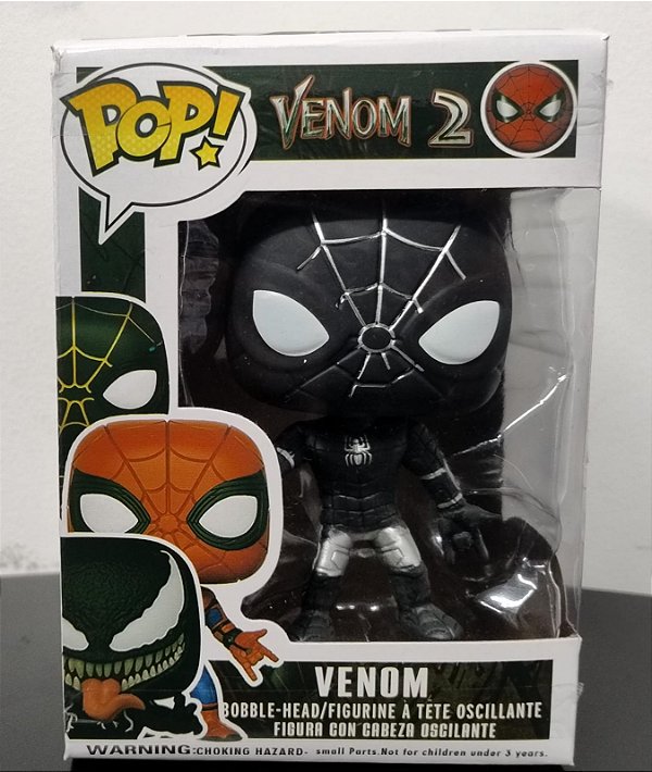 Po Spioder Man Preto e Prata