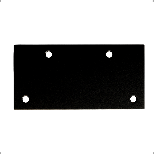4 Chapa de Emenda Viga Tesoura 20x10cm – Preto