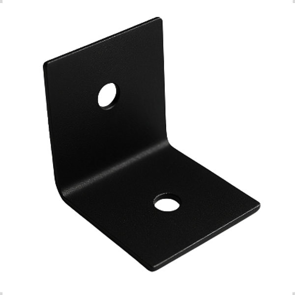 Kit com 4 Cantoneiras de Aço 40x40mm – Suporte de União para Madeira, Concreto e Viga