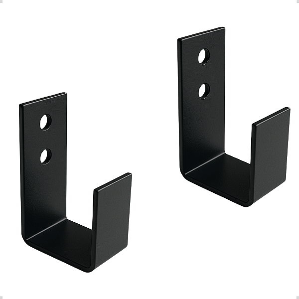 6 Suporte de Viga Gancho Parede 5x10cm - Espessura 4,75mm