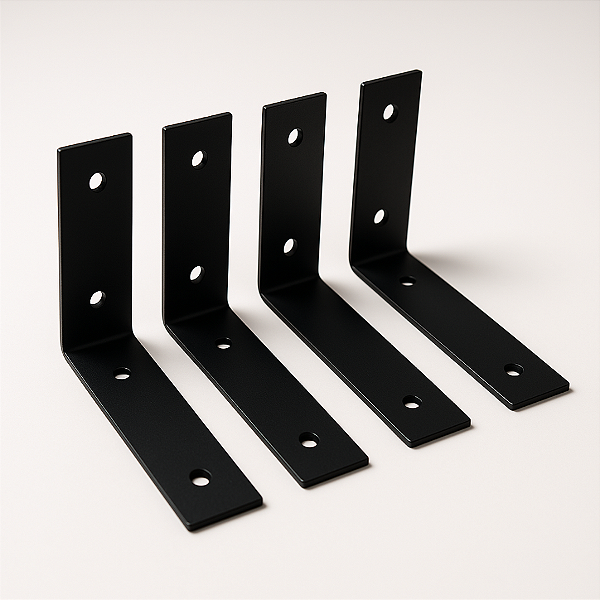 Kit 4 Mão Francesa Invertida Suporte para Prateleira 15 cm