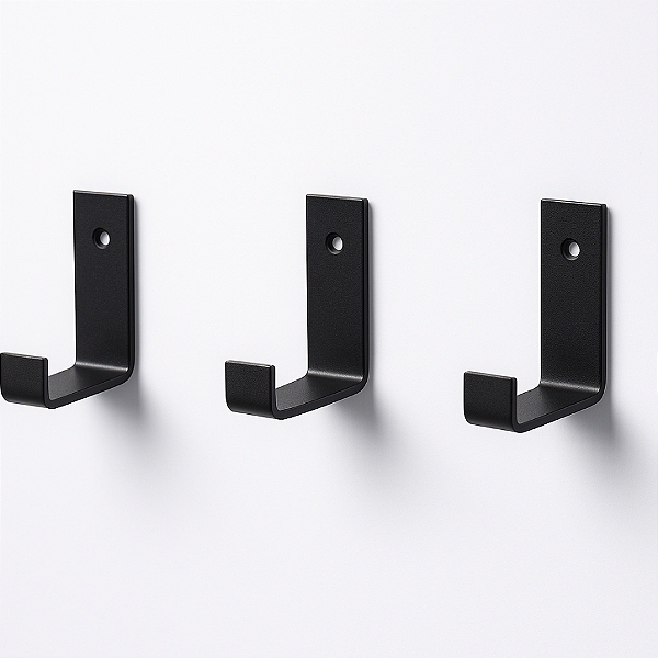 Kit 6 Ganchos Para Pendurar Boné Roupas Camisa Calça Cinto Preto