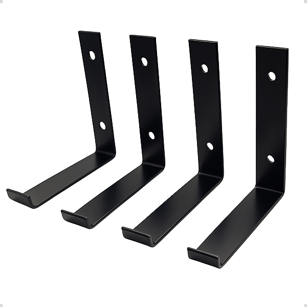 Mão Francesa Invertida Suporte para Prateleira 10 cm - 4 unidades