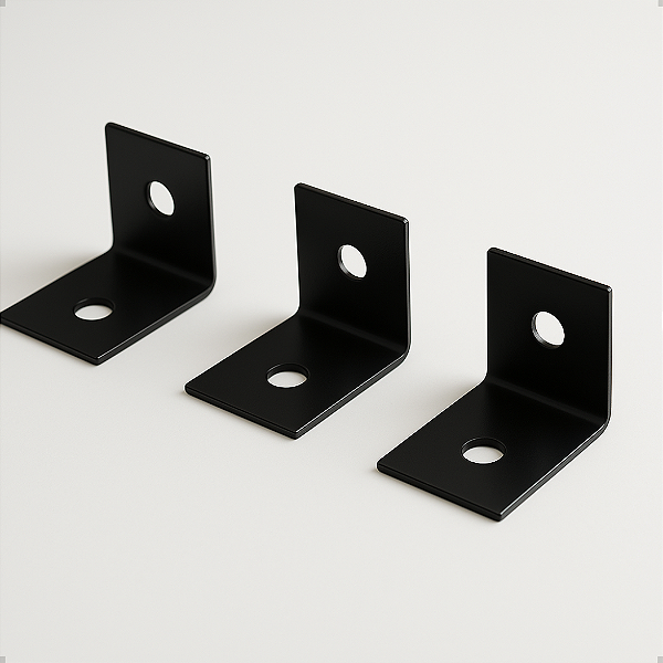 6 Pç Cantoneira Suporte União Para Madeira Concreto Viga Parede 45x45mm