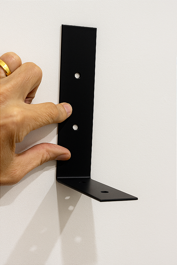Suporte para Câmera L Ferro 15x10 cm - Preto