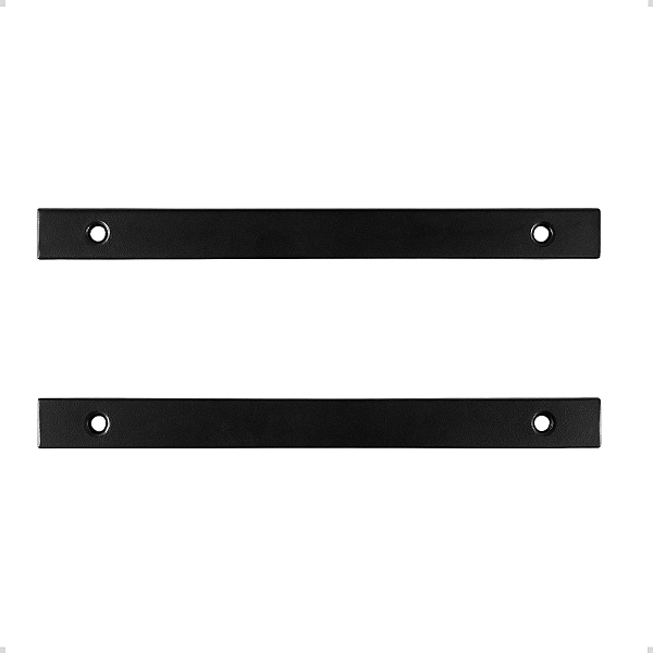2 Chapa Metálica De Emenda Viga Com 2 Furos 10mm - 50x3,8 cm