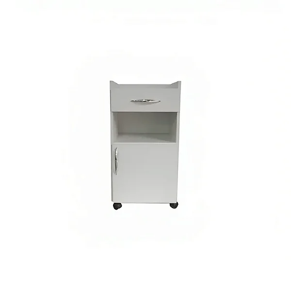 Mesa Cabeceira MDF com Rodízios