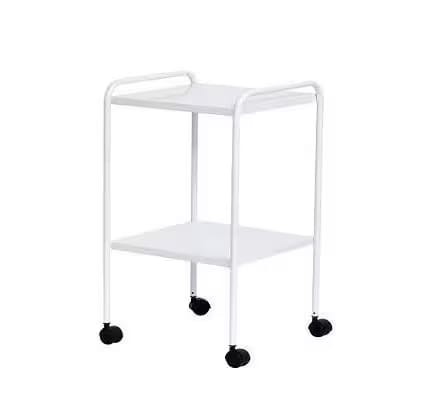 Mesa Auxiliar 40 x 40 x 80 Epóxi com Rodízios