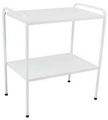 Mesa Auxiliar 90 x 50 x 80 Epóxi com Ponteiras
