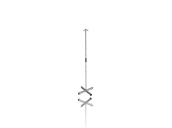 Suporte de Soro Inox com Ponteiras