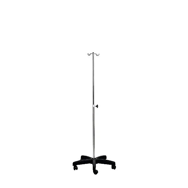 Suporte de Soro Inox com Base Termoplástica