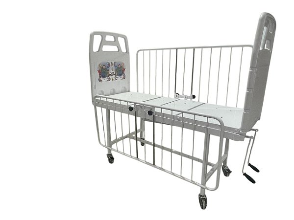 Cama Fowler Infantil 1,50 x 0,60 com Cabeceira e Peseira Injetada