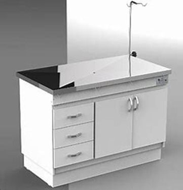 Mesa de Atendimento com Balcão em MDF 3 Módulos