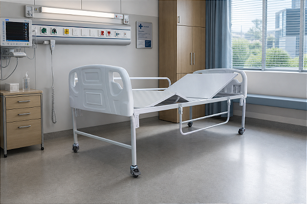 Cama Motorizada Fowler Altura Fixa Com Rodízios
