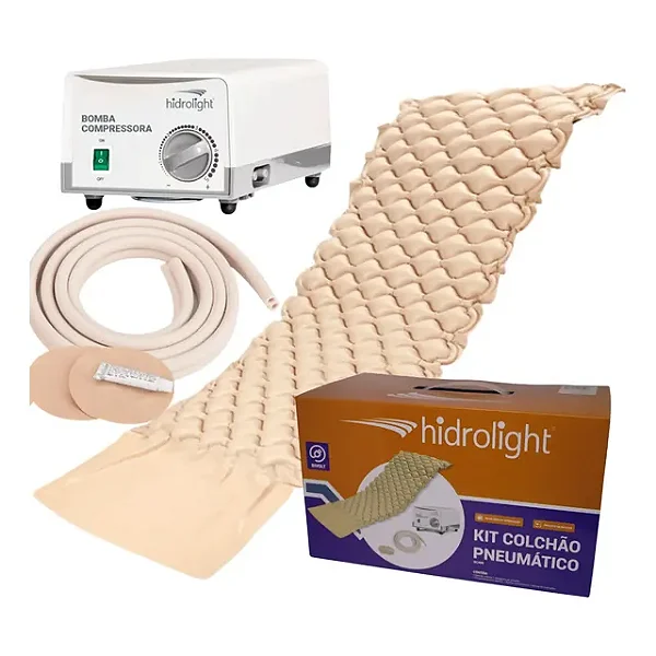 Colchão Pneumático Anti Escaras Bivolt com Bomba - Hidrolight
