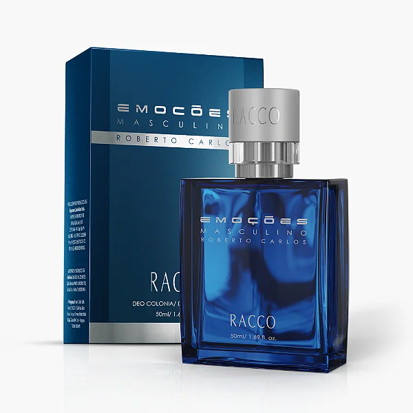 Deo Colônia Emoções Masculino Roberto Carlos Racco - 50ml