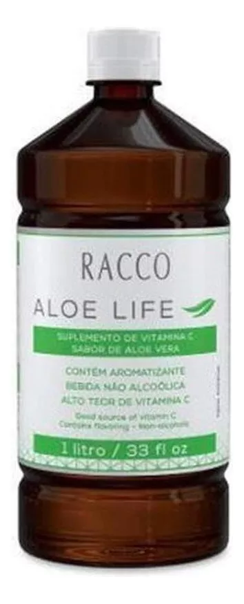 DUPLICADO - IOS Aloe Life - Suplemento pronto para Beber com Vitamina C - Sabor Aloe Vera e Laranja - 1L
