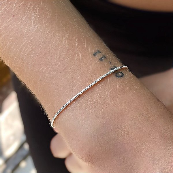 PULSEIRA PRATA CATENA TRABALHADA