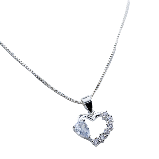 PINGENTE CORAÇÃO ZIRCÔNIA