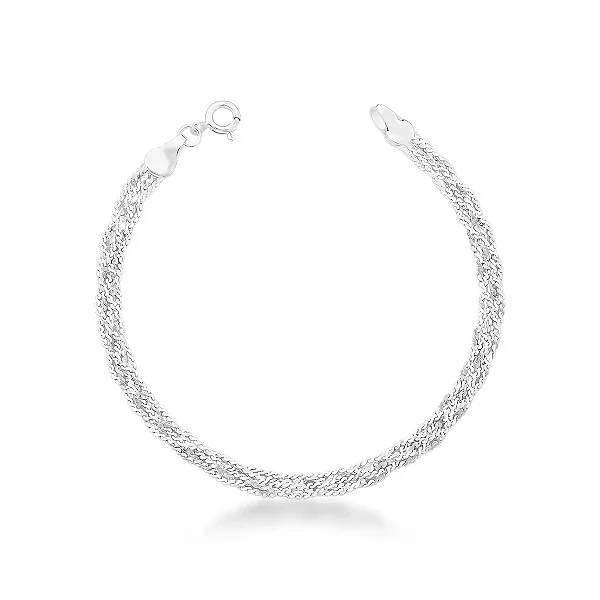 PULSEIRA TRÊS FIOS PRATA