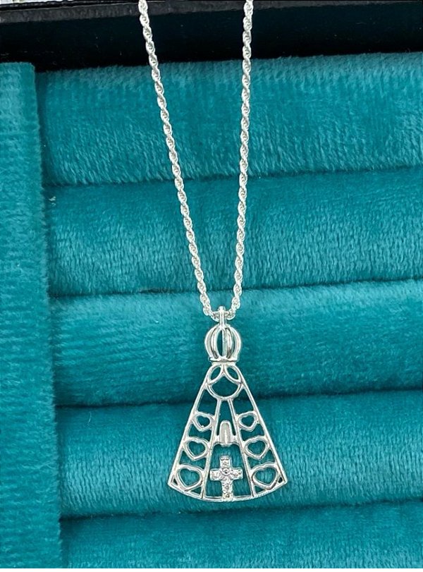 PINGENTE PRATA N S APARECIDA