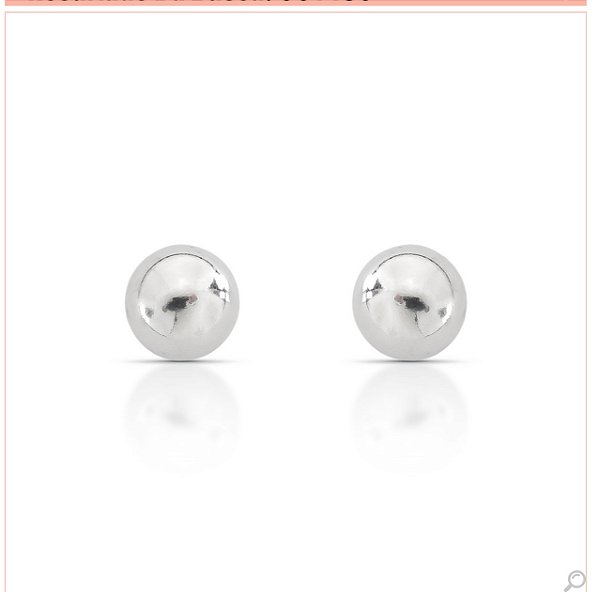 BRINCO PRATA BOLA 8MM