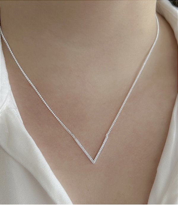 CORRENTE PRATA GRUMET V CRAVEJADO