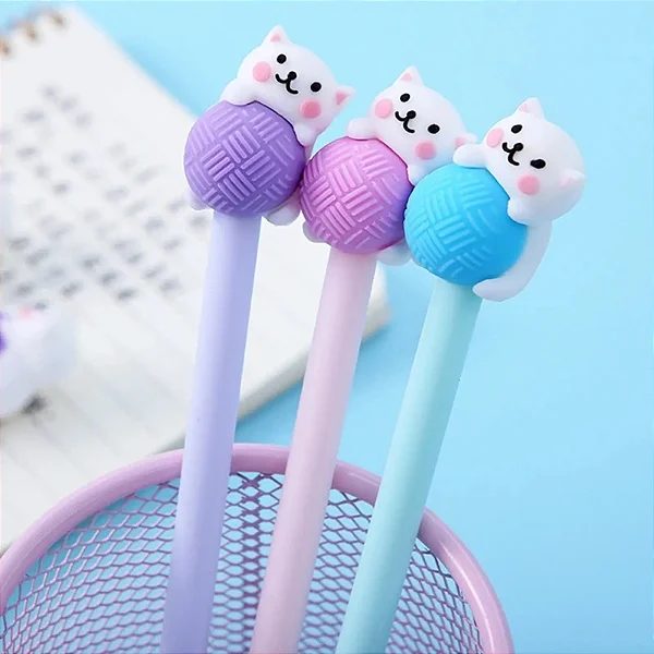 Caneta Gel Gatinho Novelo 0.38mm