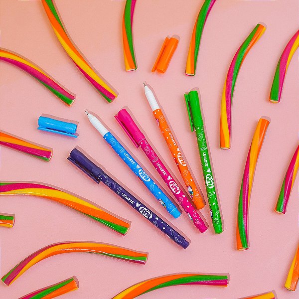 Caneta Gel Colorida Fini 0.6mm