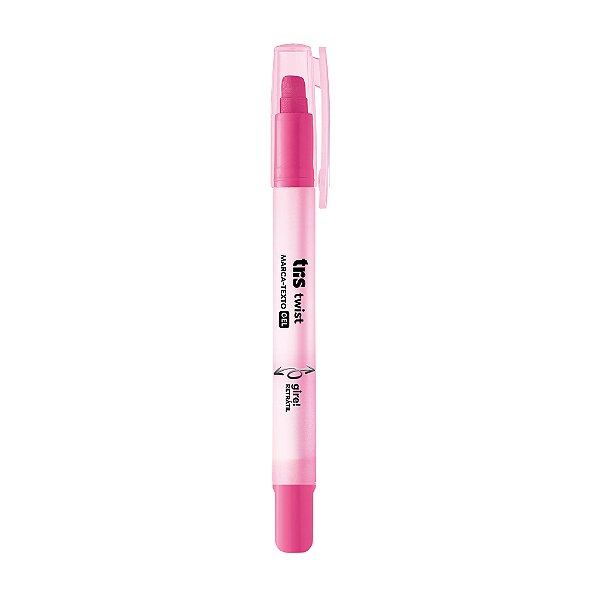 Marca Texto Gel Twist Rosa