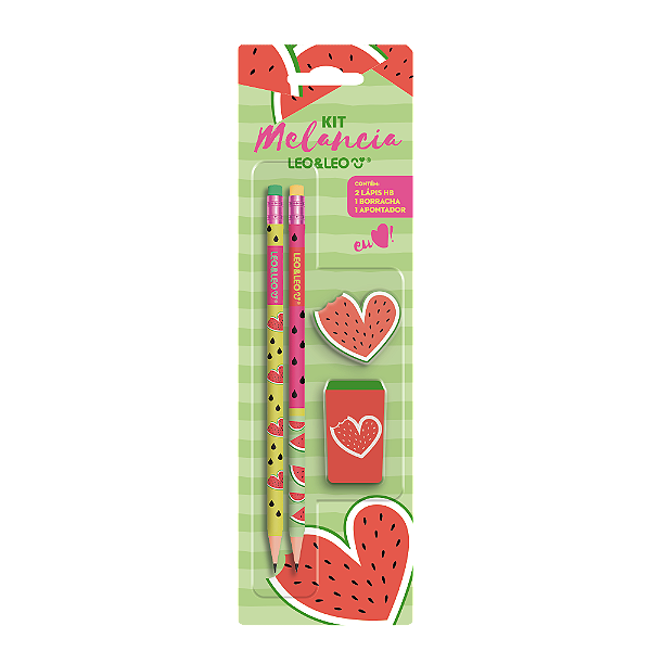 Kit Escolar Melancia • 4 peças