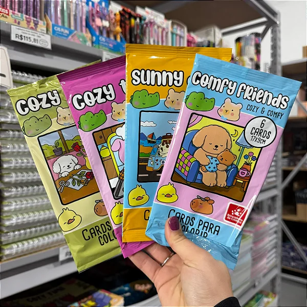 Cards Para Colorir • Cozy & Comfy